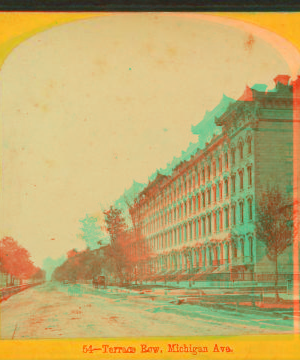 Terrace Row, Michigan Avenue. 1865?-1915?