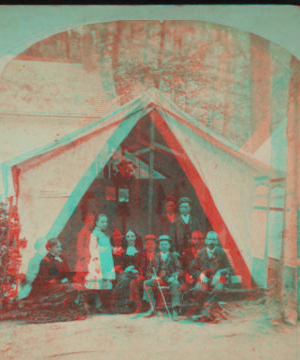 Hepworths tent, Trenton Camp Ground. [1858?-1885?]