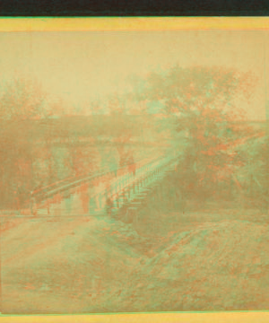 Chesterfield Bridge on North Anna, Va., with rebel redoubt in the distance, carried by the 2nd Corps under Gen. Hancock, 23rd May, 1864. 1862-1865