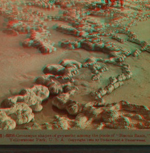 Grotesque shapes among the pools of 'Biscuit Basin,' Yellowstone Park, U.S.A. 1901, 1903, 1904