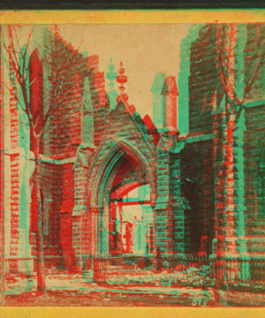 Ruins of Chicago: Unity Church. 1871