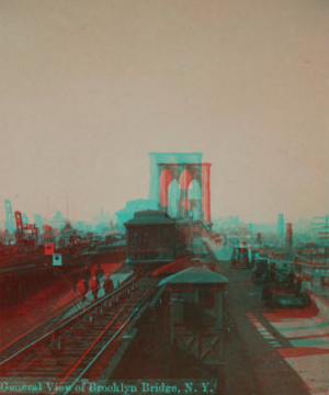 General view of Brooklyn Bridge, N.Y. [1867?-1910?]