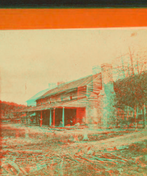 John Ross house. Situated near Rossville west end used as a hospital. Cherokee nation. 1880?-1891? 1861-1865 one view copyright 1904