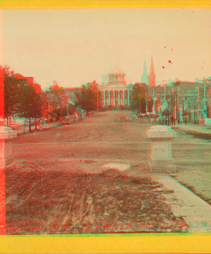 The Capitol from the east side, Harrisburg, Pa. 1870?-1880?