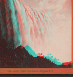 American Falls from below, Niagara, N.Y. 1860?-1895?