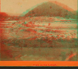 View on the Lehigh. 1859-1885?