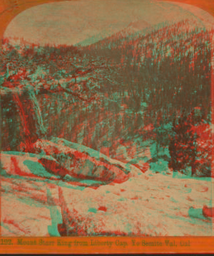 Mount Starr King from Liberty Cap, Yo Semite Valley, Cal. 1872-1873