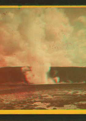 Giant Geyser in Eruption. 1876