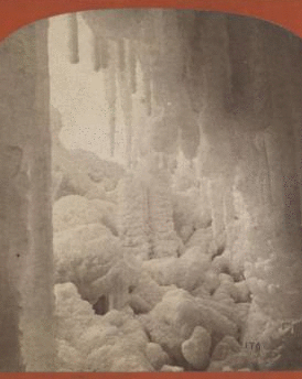 Interior Cave of the Winds, looking out, winter. 1869?-1880?