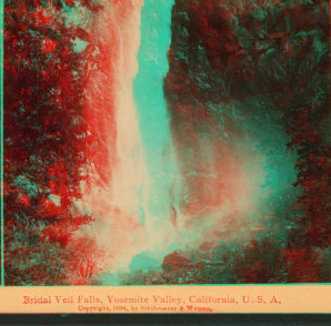 Bridal Veil Falls, Yosemite Valley, California, U.S.A. 1893-1904