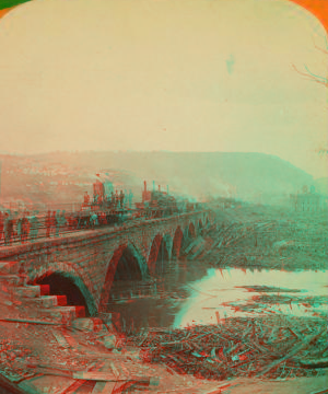 The Johnstown calamity.The Stone Bridge. 1889