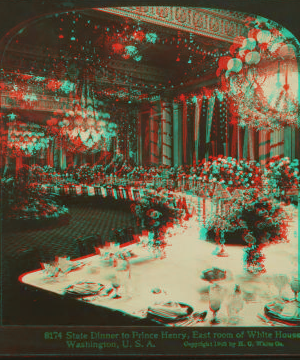 State dinner to Prince Henry. East Room of White House, Washington, U.S.A. 1859?-1910? c1902