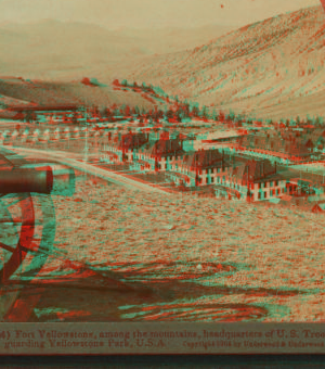 Fort Yellowstone, among the mountains, headquarters of U.S. Troops guarding Yellowstone Park, U.S.A. 1901, 1903, 1904