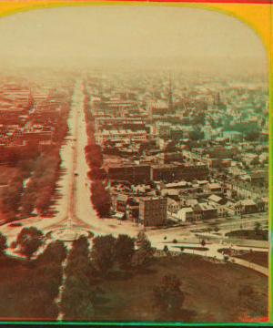 Bird's Eye view of Washington from the U.S. Capitol. 1860?-1890? [ca. 1875]