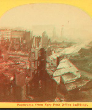 Panorama from new Post Office building. 1872