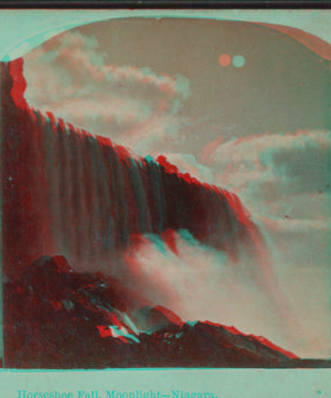 Horseshow Fall, moonlight, Niagara. 1865?-1880?