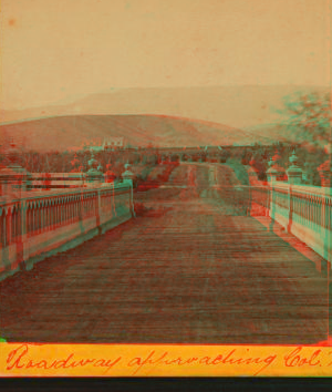 Roadway approaching Col. Hollister's [home]. ca. 1875