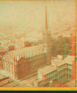 Bird's-eye view from St. Patrick's church towards Carrollton. 1868?-1901?