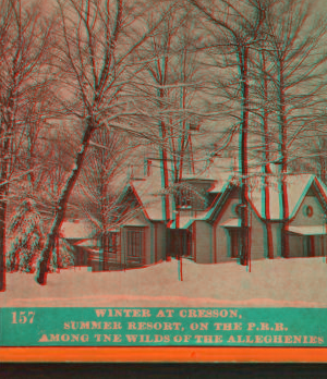 Winter at Cresson, summer resort, on the P. R. R. among the wilds of the Alleghenies. 1870?-1880?