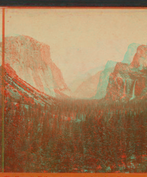 The Yosemite Valley - view near the foot of the Valley. 1879-1890 1861-1878?