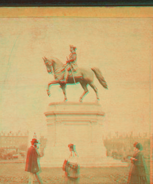 Ball's statue of Washington (near view). 1865?-1890?