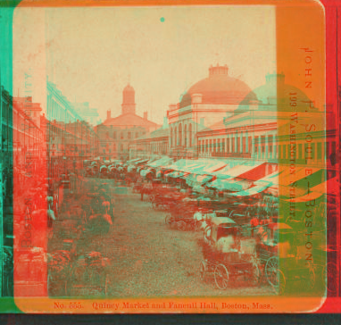 Quincy Market and Faneuil Hall, Boston, Mass. 1859?-1915?