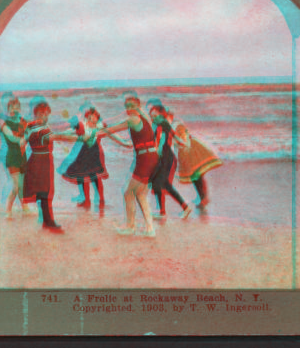 A frolic at Rockaway Beach, N. Y.. [1865?-1900?] 1903