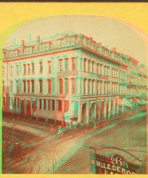 [Whipple's, on the corner of Washington and Temple.] 1859?-1885?