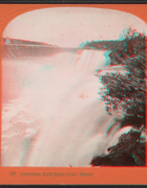 American Falls from Goat Island. 1869?-1880?