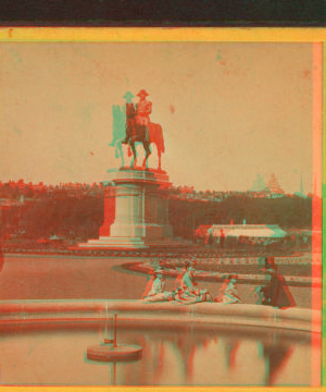 Equestrian statue of Washington, by Ball. 1865?-1890?