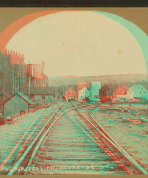 M.C.R.R. Station, Oquossoc, Me. 1869?-1880?