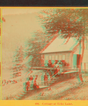 Cottage at Echo Lake. 1865?-1890?