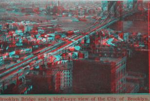 Brooklyn Bridge and a bird's-eye view of the city of Brooklyn. [1867?-1910?]