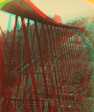 Frankenstein Trestle, P. & O.R.R., White Mts. Notch. [1876-1889] 1858?-1895?