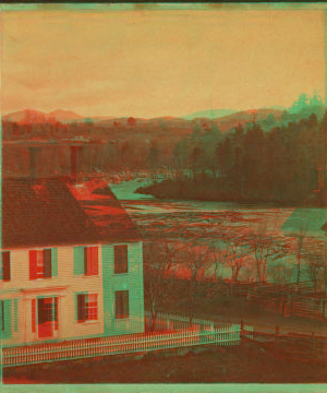 [View of a home near the river.] 1868?-1885?