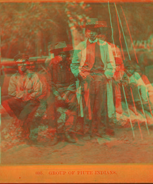 Group of Piute Indians. 1868?-1875?