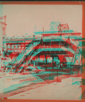 Metropolitan elevated railway, 14th st. station. 1870?-1905?