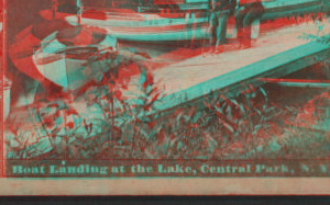 Boat landing at the lake, Central Park, N.Y. [1865?-1905?]