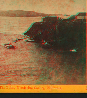 The Point, Mendocino County, California. 1865?-1880? 1867