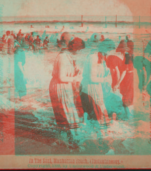 In the surf, Manhattan Beach. (Instantaneous.) c1889 [1865?]-1919