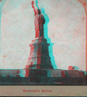 Bartholdi's statue [the Statue of Liberty]. 1865?-1910?