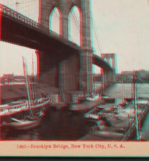 Brooklyn Bridge, New York City, U.S.A. c1896 [1867?-1910?]