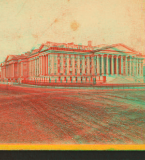 The U.S. Treasury, from the South East. 1860-1880 1860?-1880?