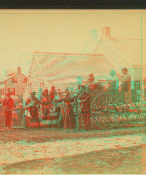 Capt. Wm. Baxter in his wagon, delivering mail to Siasconset. 1867?-1890?