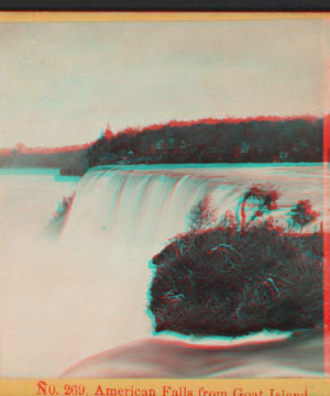 American Falls from Goat Island. 1870?-1902