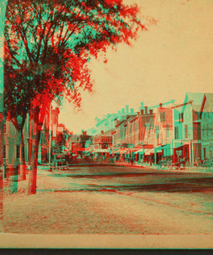 Views in Auburn. Main Street, looking up. (Androscoggin County) 1869?-1880?