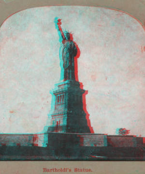 Bartholdi's statue [the Statue of Liberty]. 1865?-1910?