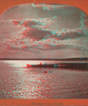 Niagara River, sunset. 1869?-1880?