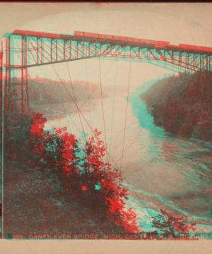 Cantilever Bridge, Mich. Central R.R., Niagara. 1860?-1895?