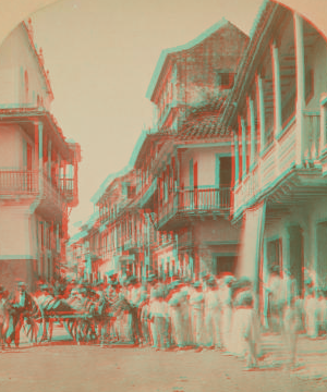 Street in Cartagena. 1870?-1871?